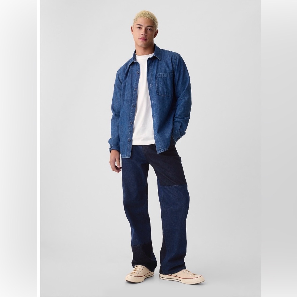 GAP Men ‘90s Loose Patchwork Carpenter Jeans 34W x 32L